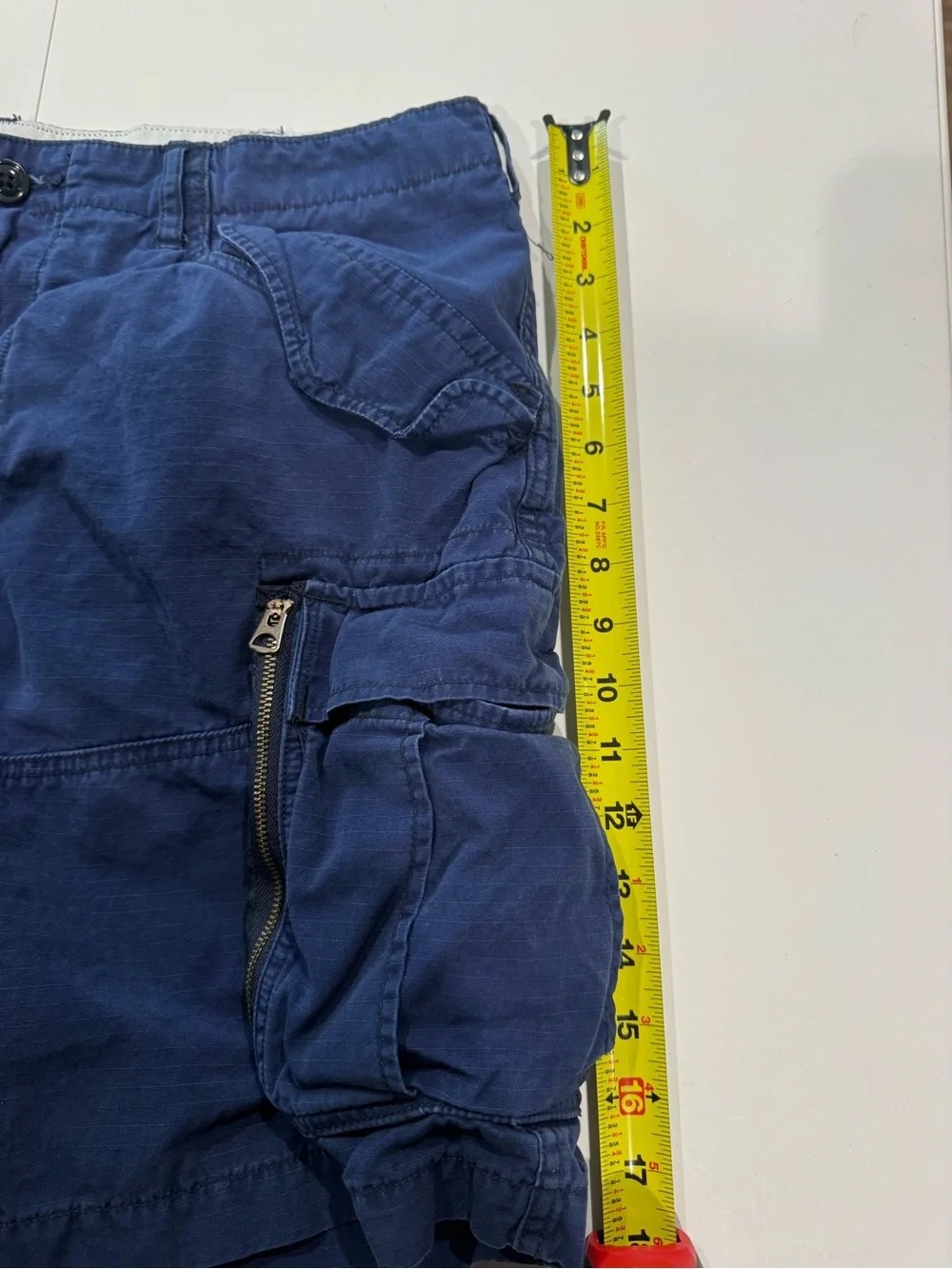 Polo by Ralph Lauren Navy Cargo Shorts with Zip Pocket
